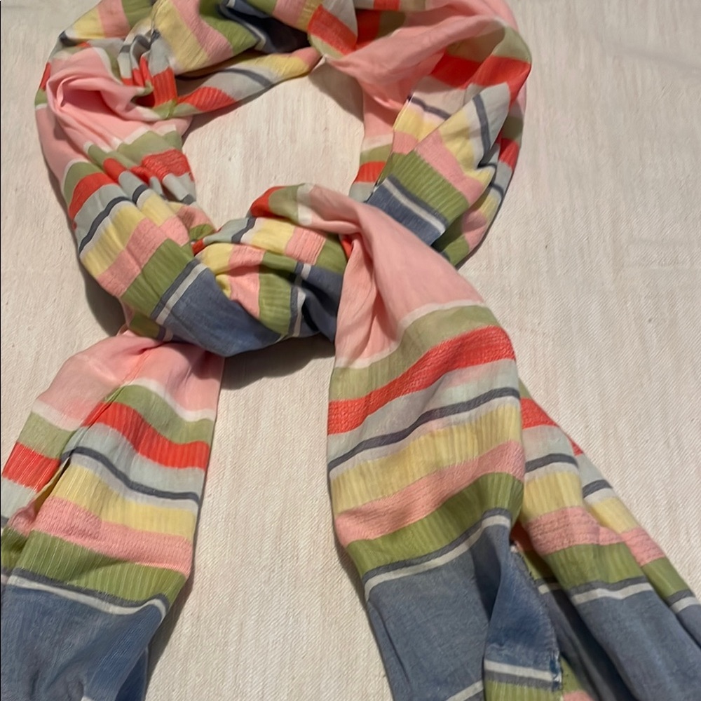 Colorful Striped Women's Scarf